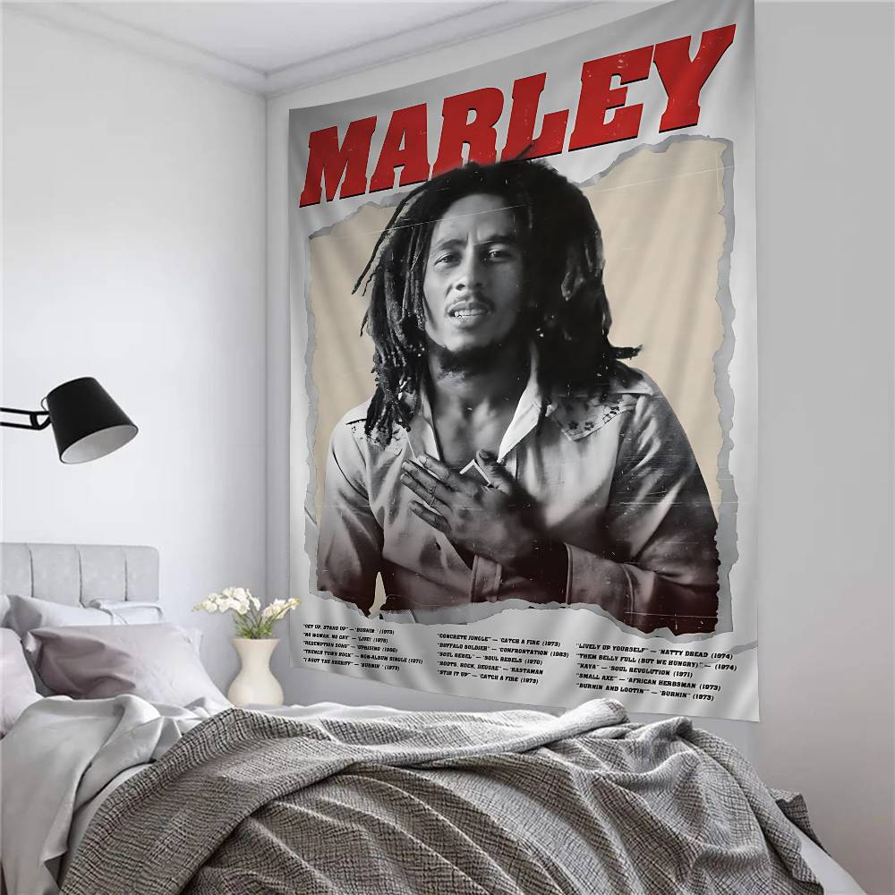 Science Bob - Cantor vintage b-bob m-marley tapeçaria arte