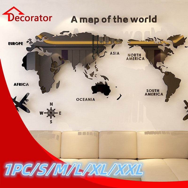 Star Map Poster - Mapa mundi nórdico acrílico decalque de