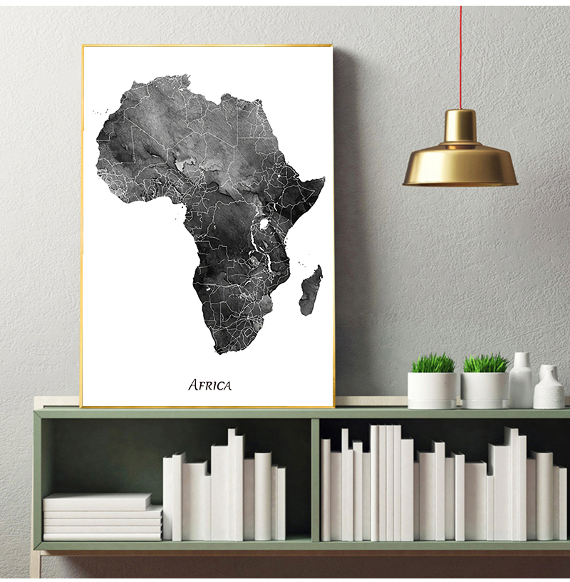 África mapa cartazes e impress - Star Map Poster avaliação e preço