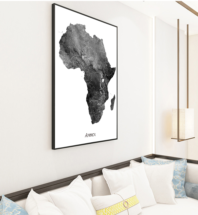 África mapa cartazes e impress - Star Map Poster avaliação e preço