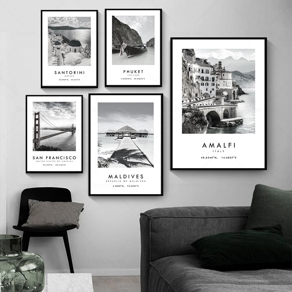 Preto branco cidade viagem fot - Star Map Poster avaliação e preço
