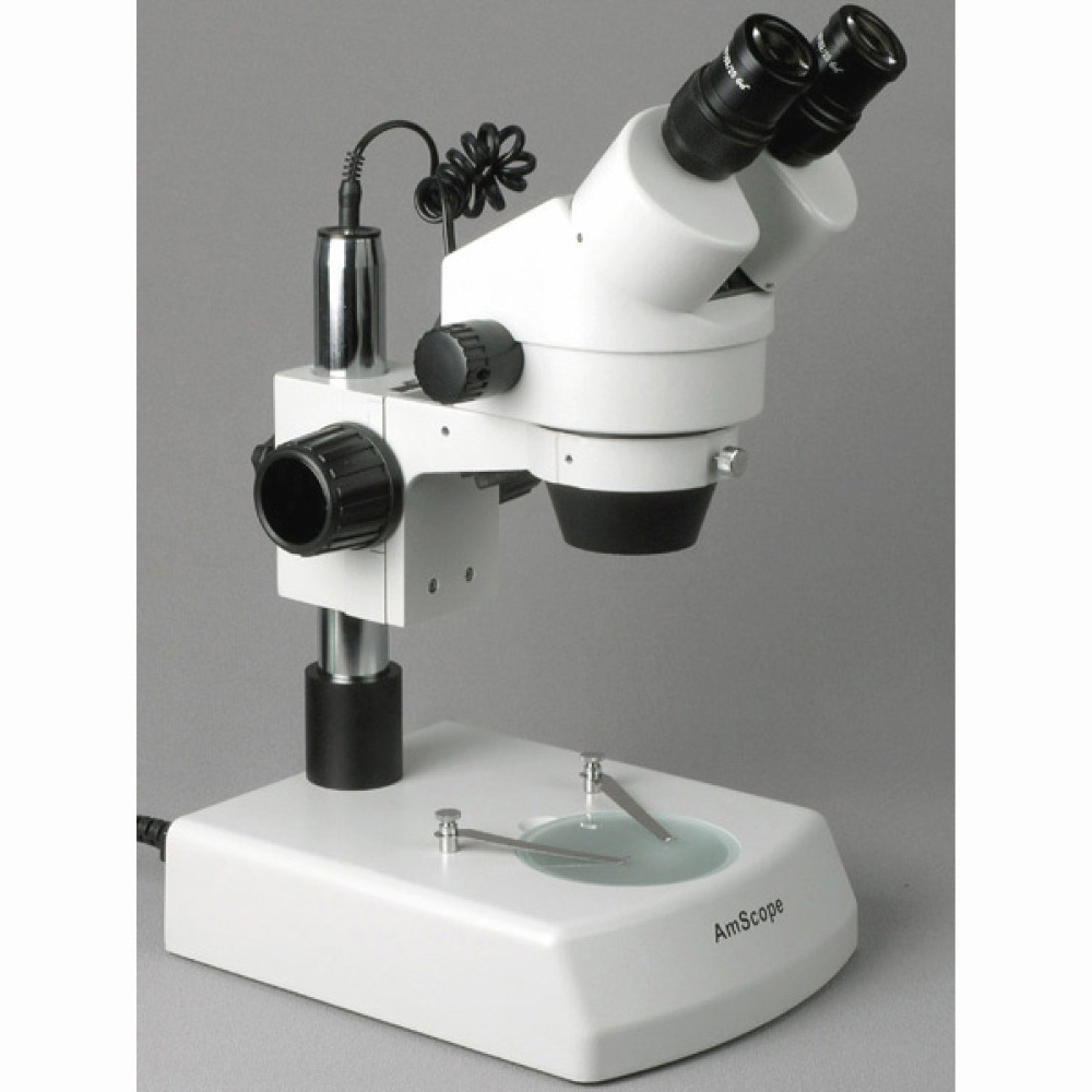 Microscópio Estéreo Binocular  - Amscope Microscope Stereo 7X-45X avaliação e preço