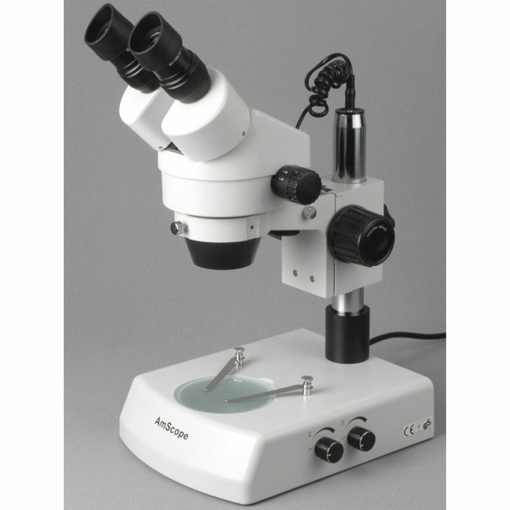 Microscópio Estéreo Binocular  - Amscope Microscope Stereo 7X-45X avaliação e preço