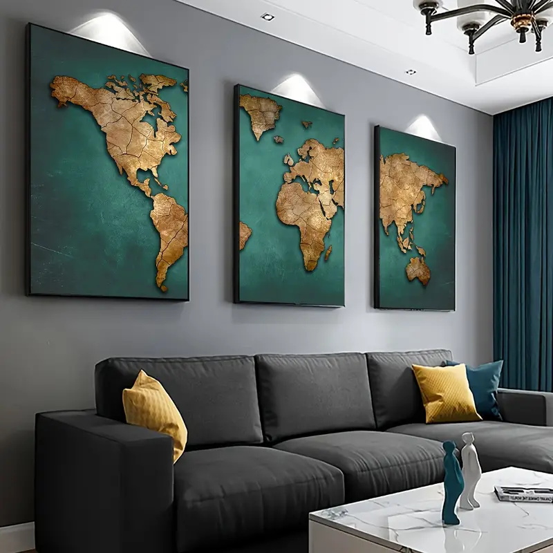 Mapa mundi retrô 3 tamanhos, p - Star Map Poster avaliação e preço