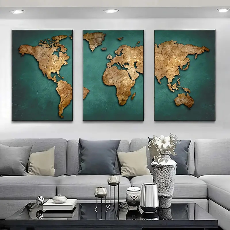 Mapa mundi retrô 3 tamanhos, p - Star Map Poster avaliação e preço