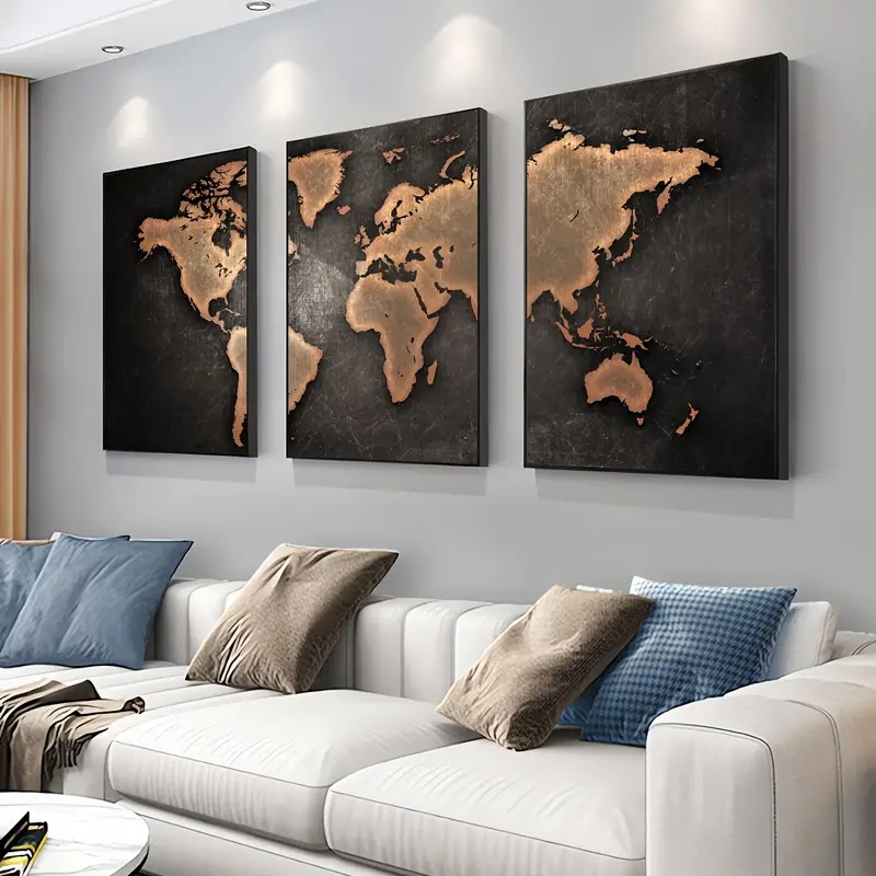 Mapa mundi retrô 3 tamanhos, p - Star Map Poster avaliação e preço