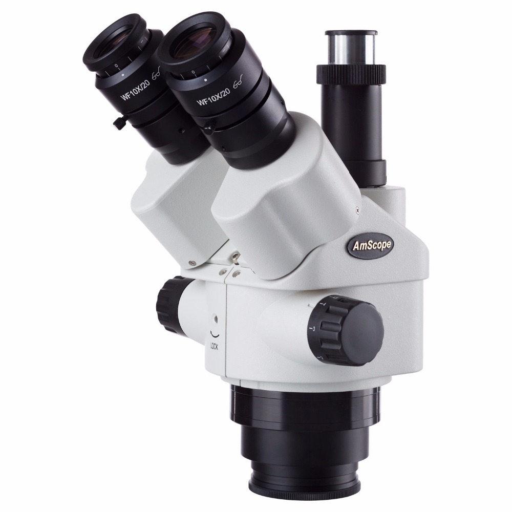 Cabeça de microscópio estéreo  - Amscope Microscope Stereo 7X-45X avaliação e preço