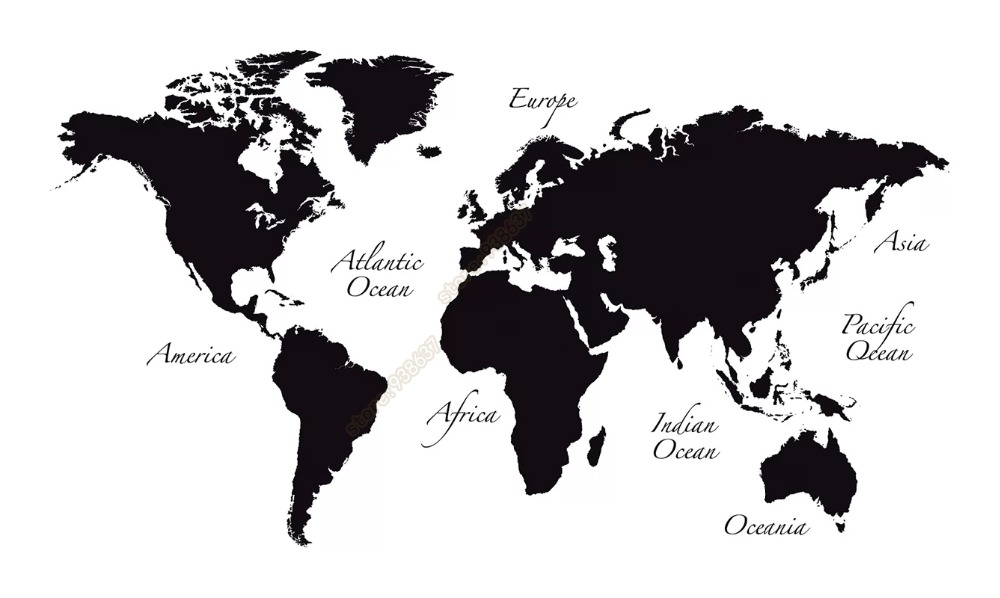 Grande mapa do mundo decalque  - Star Map Poster avaliação e preço